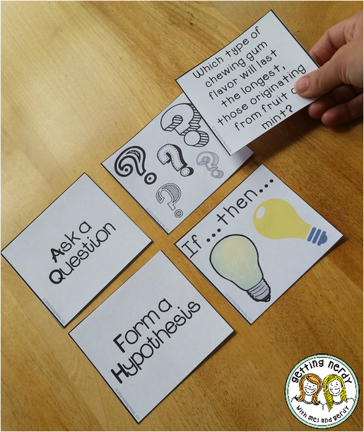 Scientific method Card Sort Getting Nerdy