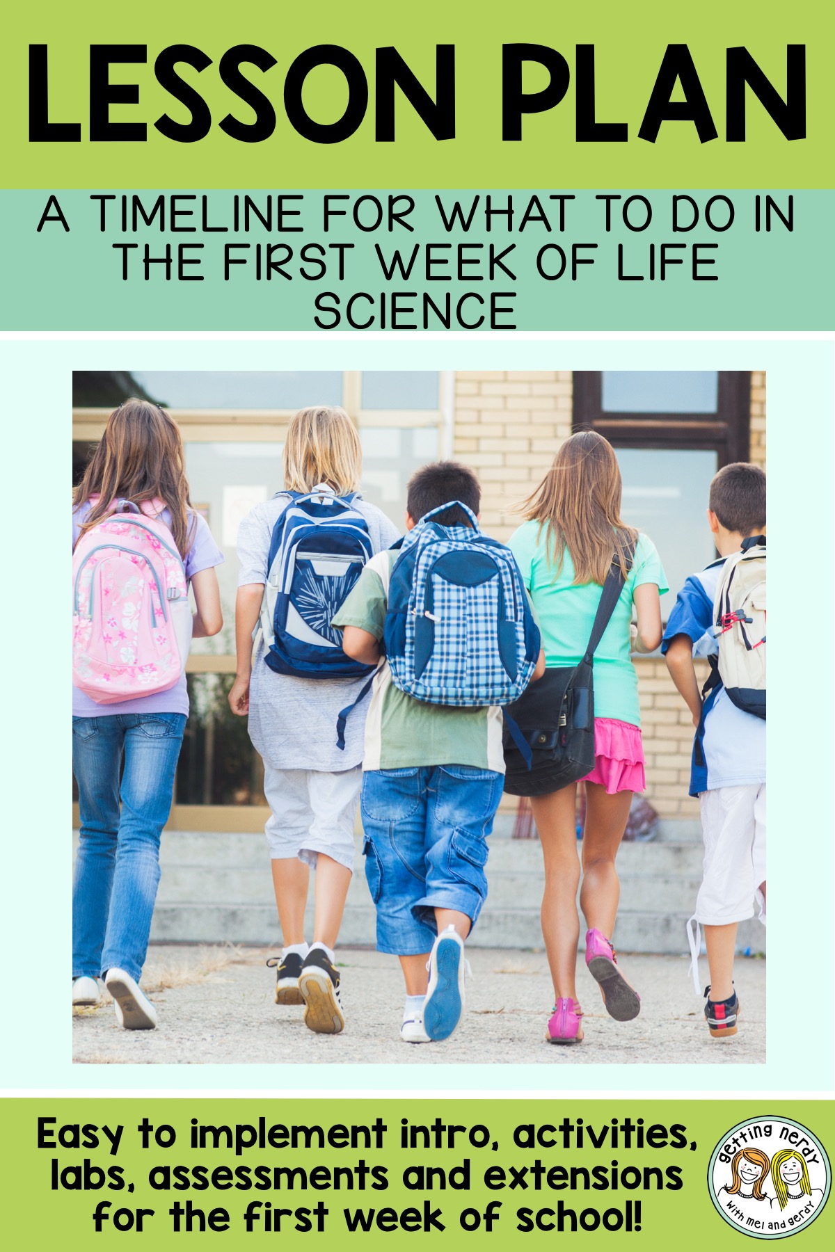 Lesson Plan: A timeline for what to do in the first week of life science