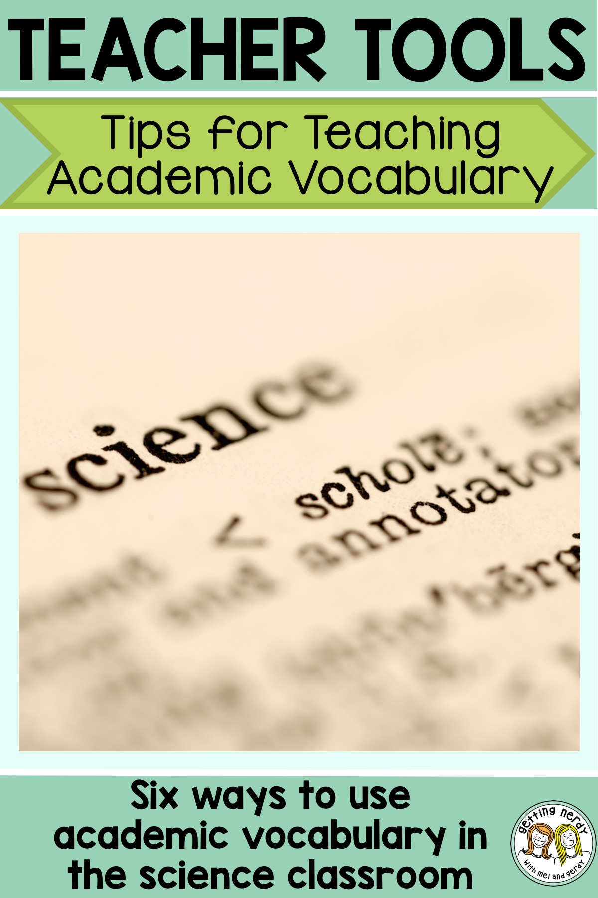 Teacher Tools: Tips for Incorporating Academic Vocabulary in the Classroom using Word Walls