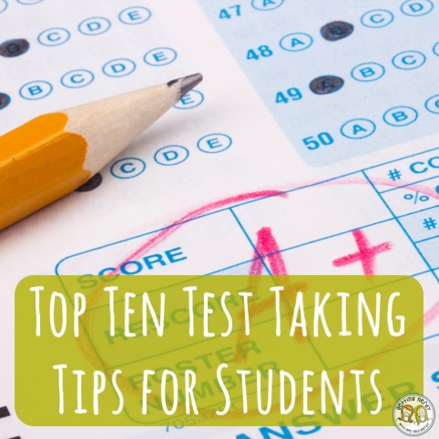 Lesson Plan: Top Ten Test Taking Strategies