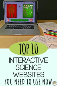 If you're looking for something fun to do while teaching science, here's our top ten list of interactive websites for scientific learning #gettingnerdyscience #interactivelearning #topsciencesites